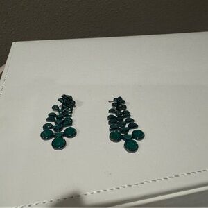 Elegant Green Drop Earrings